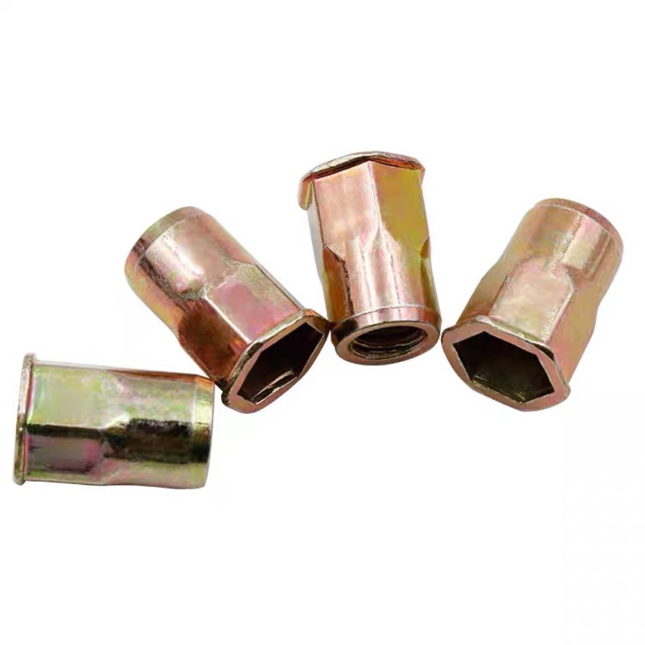 120° Small Countersunk Internal and External Half Hex Rivet Nuts