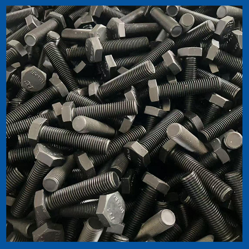 High Strength Grade 8.8 10.9 12.9 Steel DIN931 DIN933 Black Oxide Hex Bolts
