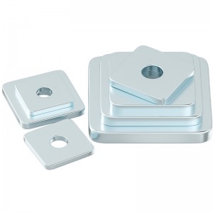 High Strength Blue and White Galvanized DIN436 Square Washers