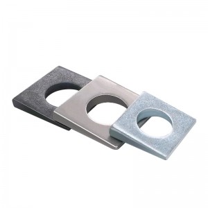 High Strength Galvanized White Blue Zinc Plated DIN434 Square inclined washer
