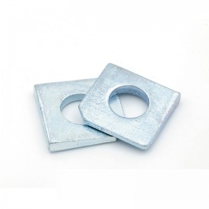 High Strength Galvanized White Blue Zinc Plated DIN434 Square inclined washer