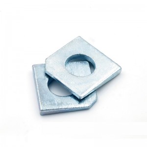 High Strength Galvanized White Blue Zinc Plated DIN434 Square inclined washer