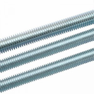 Electroplated blue white zinc lead screw carbon steel DIN976 Full thread rod