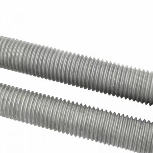 Hot dip galvanized lead screw Full thread threaded screw Galvanized brace for photovoltaic purposes