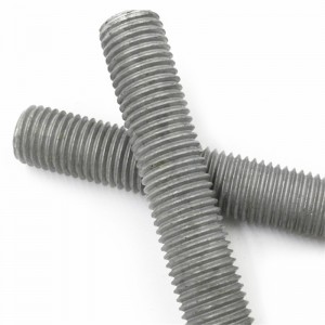 Hot dip galvanized lead screw Full thread threaded screw Galvanized brace for photovoltaic purposes