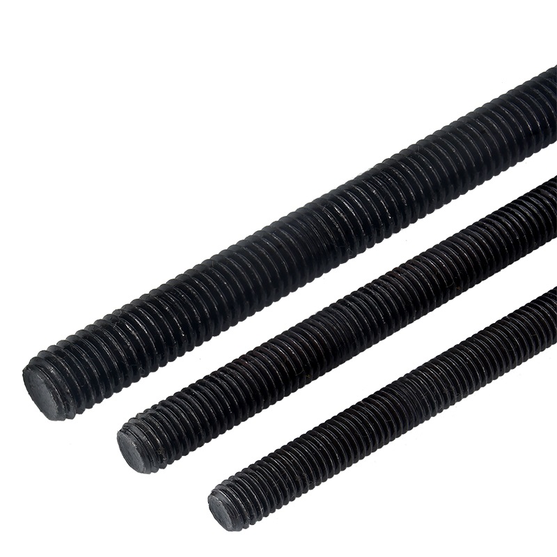 Черновая оксидная высокопрочная сталь марки 4,8 8,8 10,9 12,9 DIN975 DIN976 Резьбовые стержни