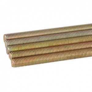 Tornillo de plomo de zinc de color Sostante amarillo Din975 Coda roscada de 3m