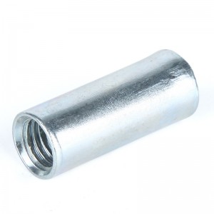 Kekuatan Tinggi Gred 4 8 10 12 Keluli Galvanized Blue White Zinc Plated DIN6334 Long Hex Coupling Nuts