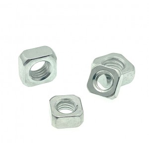Kekuatan Tinggi Gred 4 8 10 12 Keluli Galvanized Blue White Zinc Plated DIN577 Kacang persegi