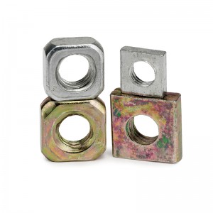 High Strength Grade 4 8 10 12 Steel Color Yellow Zinc Plated DIN577 Square Nuts