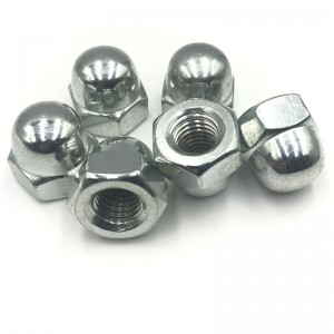 High Strength Grade 4 8 10 12 Steel Galvanized Blue White Zinc Plated DIN1587 Cap Nuts