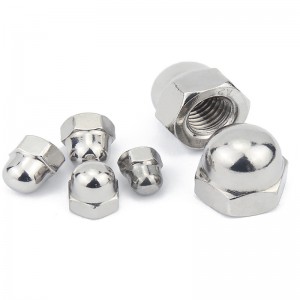 Stainless Steel A2-70 A4-80 SS201 SS304 SS316 DIN1587 Cap Nuts