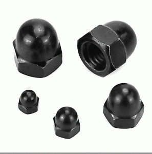 High Strength Grade 4 8 10 12 Steel Black Oxide DIN1587 Cap Nuts