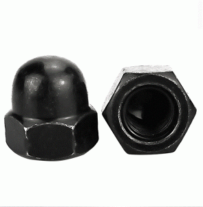 High Strength Grade 4 8 10 12 Steel Black Oxide DIN1587 Cap Nuts