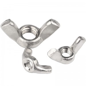 Vlekvrye staal A2-70 A4-80 SS201 SS304 SS316 DIN315 Butterfly Wing Nuts