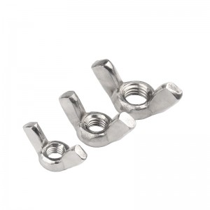 Vlekvrye staal A2-70 A4-80 SS201 SS304 SS316 DIN315 Butterfly Wing Nuts