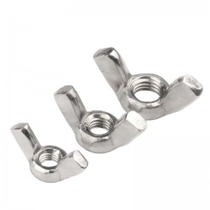Vlekvrye staal A2-70 A4-80 SS201 SS304 SS316 DIN315 Butterfly Wing Nuts