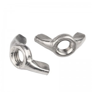 Vlekvrye staal A2-70 A4-80 SS201 SS304 SS316 DIN315 Butterfly Wing Nuts