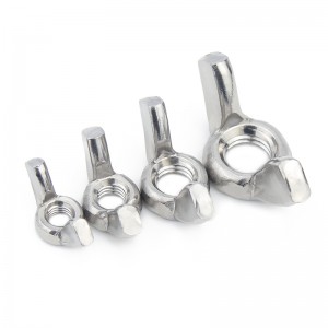 Vlekvrye staal A2-70 A4-80 SS201 SS304 SS316 DIN315 Butterfly Wing Nuts