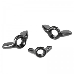 High Strength Grade 4 8 10 12 Steel Black Oxide DIN315 Butterfly Wing Nuts