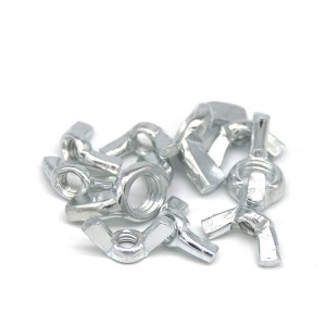 High Strength Grade 4 8 10 12 Steel Galvanized Blue White Zinc Plated DIN315 Butterfly Wing Nuts