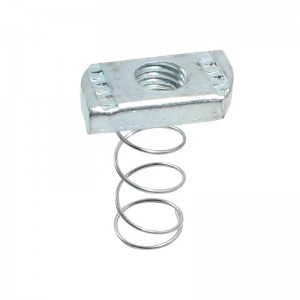 High Strength Grade 4 8 10 12 Steel Galvanized Blue White Zinc Plated Spring Channel Nuts