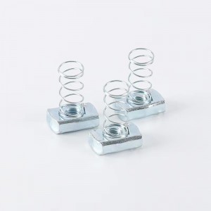 High Strength Grade 4 8 10 12 Steel Galvanized Blue White Zinc Plated Spring Channel Nuts
