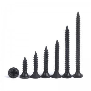 High strength dry wall nail M3.5 black grey countersunk head wood screw Self-tapping screw