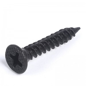Uña de pared seca de alta resistencia M3.5 Tornillo de madera de la cabeza de la cabeza de la cabeza del gris negro