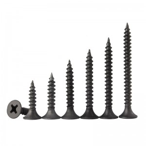 High strength dry wall nail M3.5 black grey countersunk head wood screw Self-tapping screw