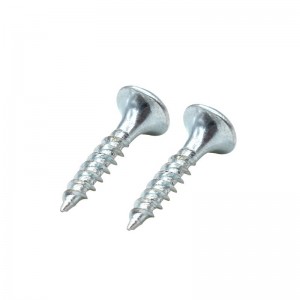 Cross flat head wall plate screw countersunk head self-tapping screw galvanization dry wall screw