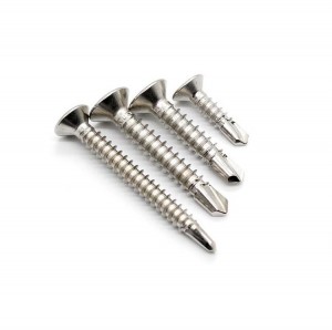 304 Stainless Steel Countersunk Screws Cross groove  Flat head tapping screw