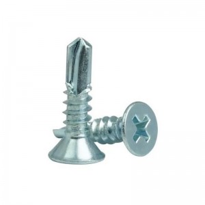 Galvanized 304 stainless steel drill tail screw Flat head dovetail self-tapping screw