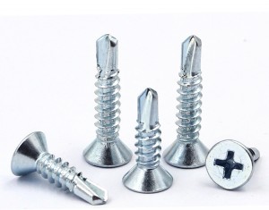 Galvanized 304 stainless steel drill tail screw Flat head dovetail self-tapping screw