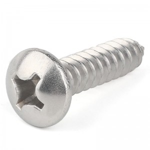 304 stainless steel tapping screw cross head screw cross Round head Half round head bolt
