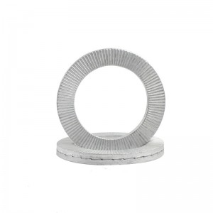 DIN25201 double-stack self-locking washer carbon steel Dacromet lock conical washer