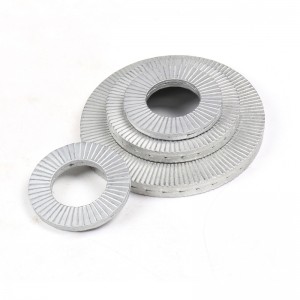 DIN25201 double-stack self-locking washer carbon steel Dacromet lock washer