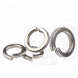 304 stainless steel spring washer Galvanizing of carbon steel with open elastic spring washer