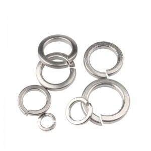 304 stainless steel spring washer Galvanizing of carbon steel with open elastic spring washer