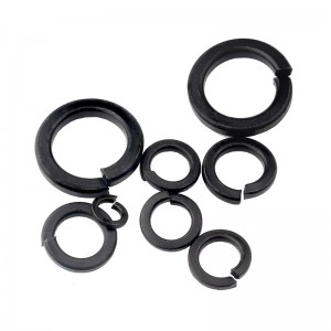 8.8 High strength black carbon steel spring gasket DIN127 Split spring washer elastic washer