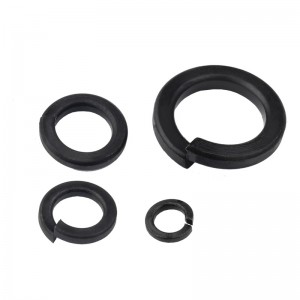 8.8 High strength black carbon steel spring gasket DIN127 Split spring washer elastic washer