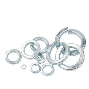Aço carbono azul branco spring spring Din127 Junta de mola Anti -acolchoamento almofada
