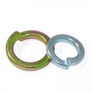 Blackened Grade 8.8 high-strength spring pad Yellow zinc plated spring washer