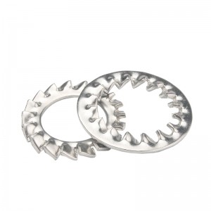 304 stainless steel outer toothed washer non slip lock Serrated washer