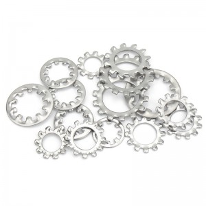 304 stainless steel outer multiple-tooth Lock washer Galvanizing of carbon steel Lock washer