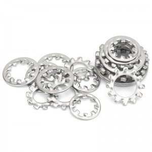 304 stainless steel outer multiple-tooth Lock washer Galvanizing of carbon steel Lock washer