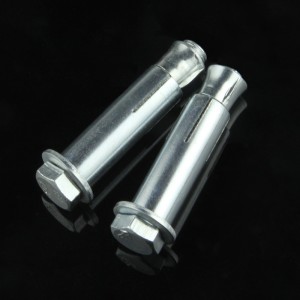 Blue white zinc metal flat head cross expansion screw Explosion-proof screw expansion bolt