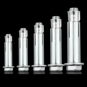 Blue white zinc metal flat head cross expansion screw Explosion-proof screw expansion bolt