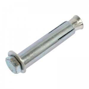 Blue white zinc metal flat head cross expansion screw Explosion-proof screw expansion bolt