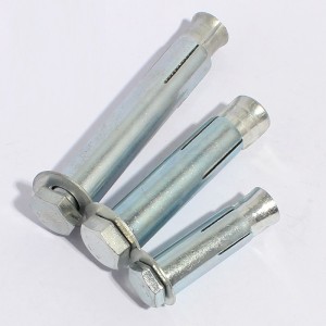 Blue white zinc metal flat head cross expansion screw Explosion-proof screw expansion bolt